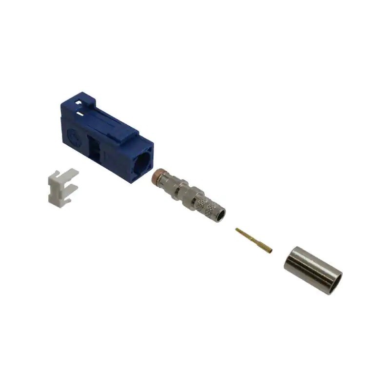 CONECTOR FAKRA TIPO C SMB HEMBRA AZUL PARA CABLE RG58 PARA GPS