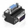ADAPTADOR VGA DB15HD M-H CODO 90º
