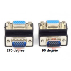 ADAPTADOR VGA DB15HD M-H CODO 90º