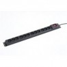 REGLETA 19" 12 TOMAS SCHUKO+INT+PROT ECO