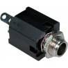 CONECTOR JACK H 6,35mm PANEL ESTEREO NEG