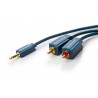 CABLE MINIJACK M-2xRCA M 20M CLICKTRONIC