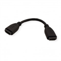 CABLE ADAPTADOR HDMI H-H 0,2M 4K NEGRO
