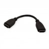 CABLE ADAPTADOR HDMI H-H 0,2M 4K NEGRO