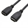 CABLE ADAPTADOR HDMI H-H 0,2M 4K NEGRO