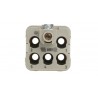 CONECTOR 6 PINES HEMBRA HARTING HAN Q