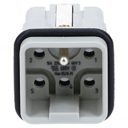 CONECTOR 6 PINES MACHO...