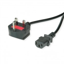 CABLE ALIMENTACION UK-C13 H 2M NEGRO