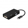 ADAPTADOR USB C M-VGA+HDMI+ DVI