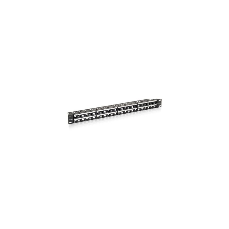 PANEL 19" 48P 1U RJ45 VACIO+ GUIA CABLE