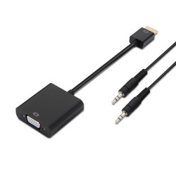 Cable Adaptador de 15cm de Audio Estéreo Mini Jack de 3,5mm Hembra