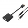 ADAPTADOR HDMI M a VGA H+AUDIO 15cm NEGR