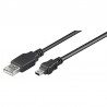 CABLE USB A/M-MINI-B(5P) 1,8MTS NEGRO