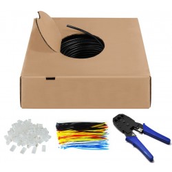 CABLE UTP CAT6 RIGIDO NEGRO EXTERIOR 100