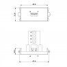 MODULO 45X22,5 CONECTOR USB HEMBRA-BORNA