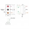 MODULO 45X22,5 CONECTOR 3xRCA H-BORNA