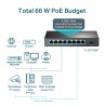 SWITCH POE 4+4 PUERTOS 10/100