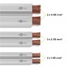 CABLE PARALELO PLASTICO BLANCO 2X0,75
