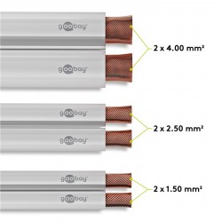 CABLE PARALELO PLASTICO BLANCO 2X4