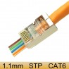 CONECTOR EZ-RJ45 MACHO FTP CAT6
