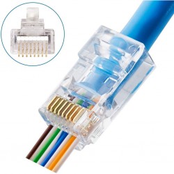 CONECTOR EZ-RJ45 MACHO UTP CAT6