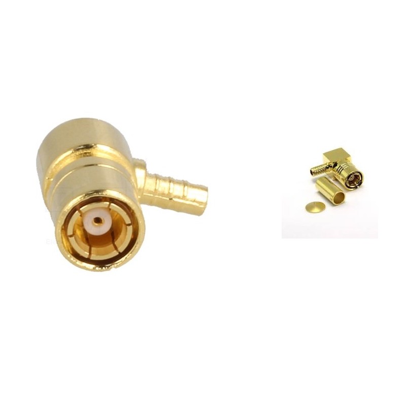 CONECTOR SMB H REVERSE CODO 90º RG174