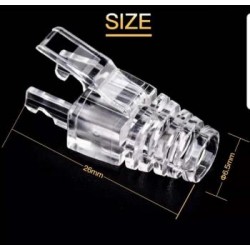 CAPUCHON PARA RJ45 CAT6 TRANSPARENTE Ø6