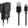 ALIMENTADOR 220V USB 1A+CABLE USB C 1M