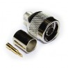CONECTOR N MACHO LMR400 RG8 RECTO CRIMP