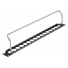 PANEL 19" 1U 16 PUERTOS XLR+ VARILLA+POR