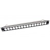 PANEL 19" 1U 16 PUERTOS XLR+ VARILLA+POR