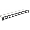 PANEL 19" 1U 16 PUERTOS XLR+ VARILLA+POR
