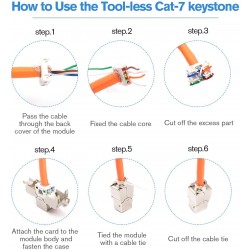 CONECTOR RJ45 HEMBRA FTP CAT7 KEYSTON