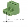 CONECTOR BORNA EUROBLOCK 3 PIN H 5,08mm