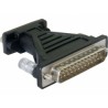 CABLE USB M-DB9 SERIE RS232 M+DB25M 1,5M