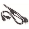 CABLE ALIMENTACION "Y" RED-2xCPU C13 2M