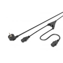 CABLE ALIMENTACION "Y" RED-2xCPU C13 2M