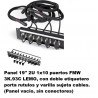 PANEL 19" 2U (1x10 FMW)+ACCESORIOS
