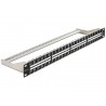 PANEL 19" 48P 1U RJ45 VACIO+ GUIA CABLE