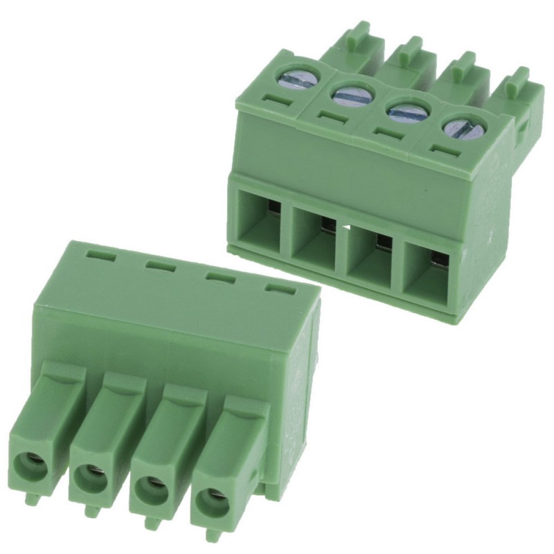 CONECTOR BORNA EUROBLOCK 4 PIN H 3,81mm