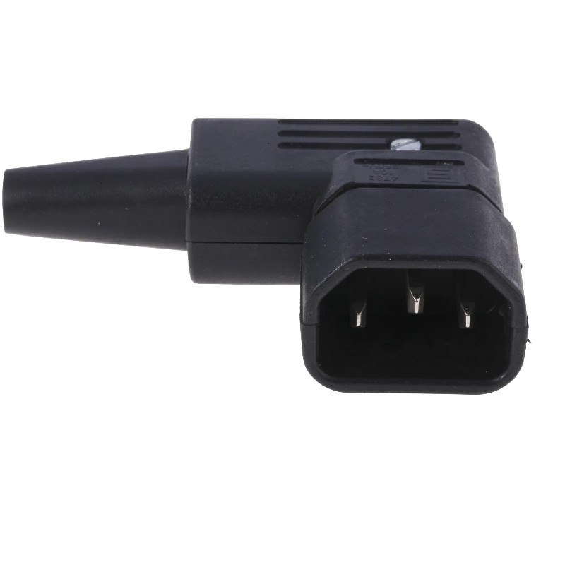 CONECTOR ALIMENTACION C14 M CODO DERECHA