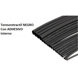 TERMORETRACTIL 38,1mm CON ADHESIVO NEGRO