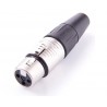 CONECTOR XLR3 HEMBRA AEREO NIKEL REAN NE