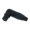 CONECTOR XLR3 H CODO AEREO NEGRO NEUTRIK