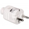 CONECTOR SCHUKO MACHO GOMA BLANCO PCE