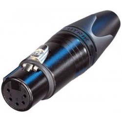 CONECTOR XLR5 HEMBRA AEREO NEGRO NEUTRIK