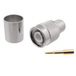 CONECTOR TNC MACHO RG214 CRIMPAR