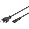 CABLE ALIMENTACION RED-FORMA 8 0,5M NEGR