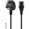 CABLE ALIMENTACION UK-C13 H 1,5M NEGRO
