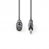 CABLE JACK 6,35 MN M-XLR3 H 5M GRIS OSCU